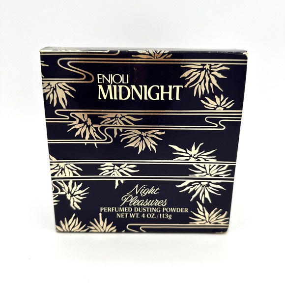 Enjoli Midnight Perfumed Dusting Powder Puff 4oz Charles of the Ritz Vintage New - Picture 1 of 10